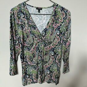 Talbots petites crossover top